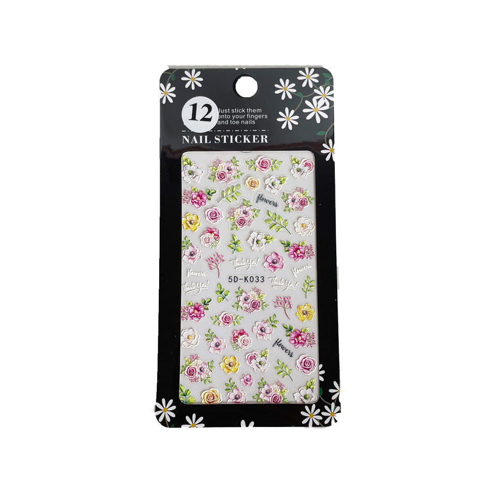 5-D Nail Sticker Collection