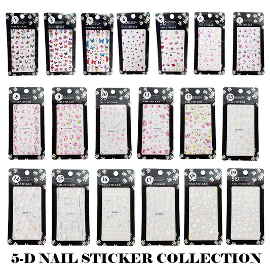 5-D Nail Sticker Collection