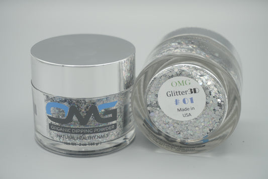 OMG 3D Glitter Dipping Powder - #001